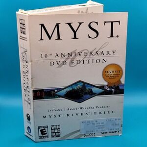 Myst‎ 10th Anniversary DVD Edition w Myst, Riven, Exile (WIN MAC, 2003) Ubisoft